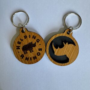Wooden Logo Keyring